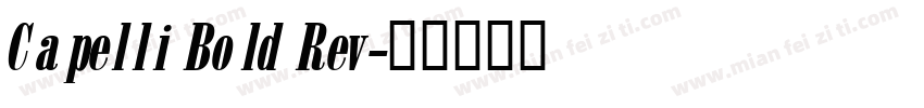 Capelli Bold Rev字体转换